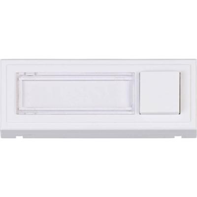 Heidemann 70519 Belplaat Met naambord 1-voudig Zuiver wit 18V/2A