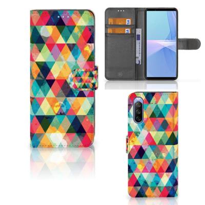 Sony Xperia 10 III | Telefoon Hoesje | Geruit Sony Xperia 10 III | Telefoon Hoesje | Geruit