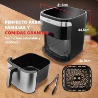 SOGO Human Technology Vision PRO1700 Airfryer 10 l 1700 W Zwart, RVS - thumbnail