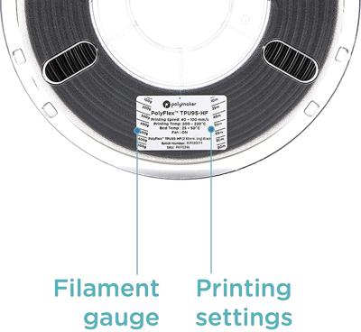 Polymaker PD03006 TPU95-HF Filament TPU, Flexibel filament Flexibel, Highspeed filament, UV-bestendig 2.85 mm 1000 g Helder PolyFlex™ 1 stuk(s)