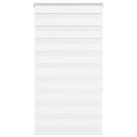 VidaXL Zebra rolgordijn 85x150 cm stofbreedte 80,9 cm polyester wit - thumbnail
