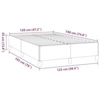 Bedframe zonder matras 120x190 cm stof donkergrijs - thumbnail