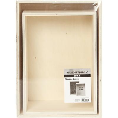 Creativ Company Showdozen, rechthoek, h: 27+31 cm, d: 12,5 cm, b: 19,5+22,5 cm, 2 stuk/ 1 set