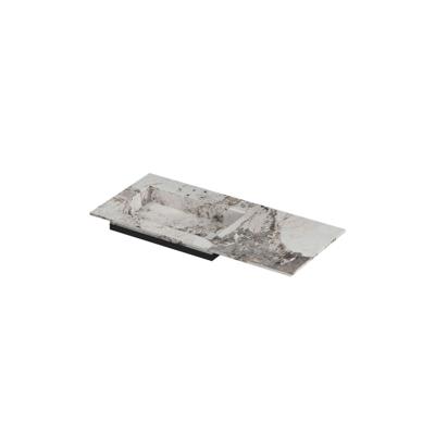 INK Post Wastafel keramische slab envelop bak links zonder kraangat 100x45x1 Island glossy