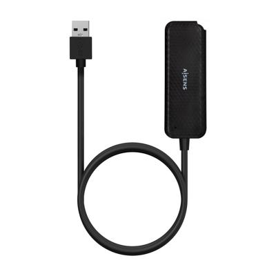 AISENS - A106-0714 - Hub USB 3.0, type A/M-4XType A/H, zwart, 60 cm