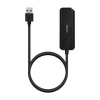 AISENS - A106-0714 - Hub USB 3.0, type A/M-4XType A/H, zwart, 60 cm - thumbnail
