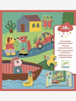 DJECO verplaatsbare stickers geel