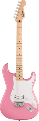 Squier Sonic Stratocaster Hardtail Humbucker, Flash Pink MN