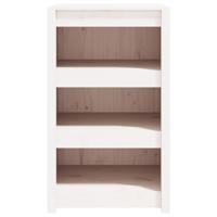 Keukenkast voor buiten 55x55x92 cm massief grenenhout wit - thumbnail