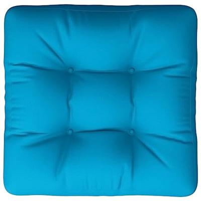 VidaXL Palletkussen 50x50x12 cm stof blauw