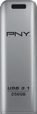 PNY Elite Steel USB-stick 256 GB Zilver FD256ESTEEL31G-EF USB-A 3.1 Gen 1