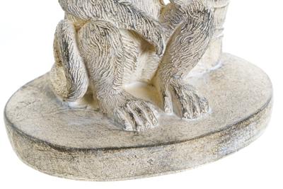 Decoratieve figuren DKD Home Decor Wit Aap Tropisch Decapé 15 x 12 x 29 cm Decoratieve figuren DKD Home Decor Wit Aap Tropisch Decapé 15 x 12 x 29 cm
