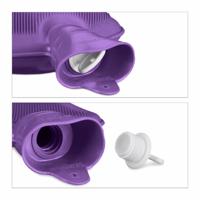 Relaxdays warmwater kruik paars 2 l | 6 stuks - thumbnail