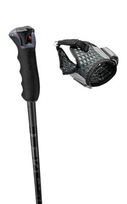 Leki Detect S Skistok black-dark-anthracite-bright-red 1200 - thumbnail