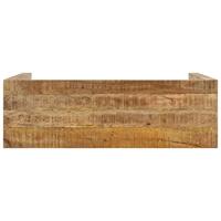 Wandtafel 110x35x76 cm ruw mangohout - thumbnail