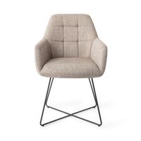 Jesper Home Noto eetkamerstoel Biscuit Beach cross black - thumbnail