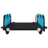 VidaXL Fietstrailer oxford stof en ijzer blauw - thumbnail