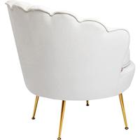 Kare Design Water Lily Gold Fauteuil - Beige Fluweel - thumbnail