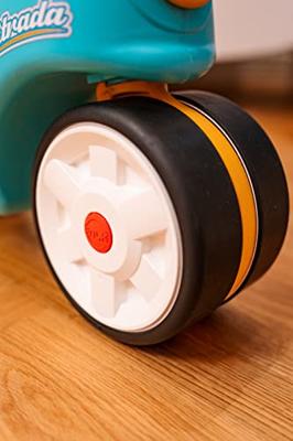 FALK - Strada peuterstep - stille wielen, directioneel stuur met claxon - Blauw en Geel FALK - Strada peuterstep - stille wielen, directioneel stuur met claxon - Blauw en Geel