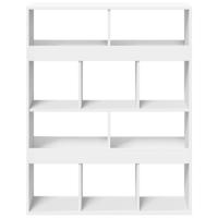 Kamerscherm 100x33x125,5 cm bewerkt hout wit - thumbnail