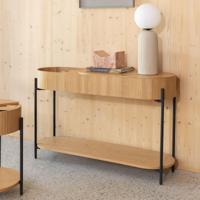 Zuiver Sidetable 'Slides' Eikenhout, 120cm, kleur Naturel - thumbnail