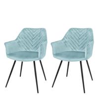 Riverdale Lindy eetkamerstoel mint - thumbnail