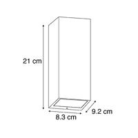 QAZQA Moderne wandlamp zwart 2-lichts AR70 IP54 - Baleno - thumbnail