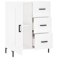 Dressoir 69,5x34x90 cm bewerkt hout wit - thumbnail