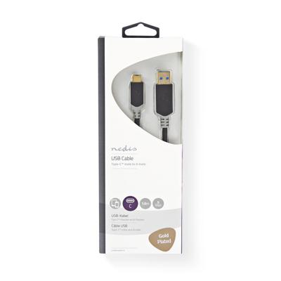 Nedis CCBW61600AT10 Kabel Usb 3.1 Type-c Male - A Male 1,0 M Antraciet Nedis CCBW61600AT10 Kabel Usb 3.1 Type-c Male - A Male 1,0 M Antraciet