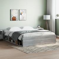 Bedframe grijs sonoma eikenkleurig 140x190 cm - thumbnail