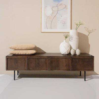 Livingfurn TV-meubel 'Elan Brown' Mangohout, 180cm Livingfurn TV-meubel 'Elan Brown' Mangohout, 180cm