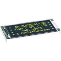 Display Elektronik OLED-module Geel Zwart (b x h x d) 61 x 28 x 2.4 mm - thumbnail