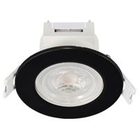 Sygonix SY-6418010 LED-inbouwlamp Set van 3 stuks LED LED 5.5 W Zwart - thumbnail