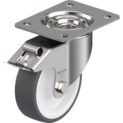 Blickle LKX-POTH 125G-3-FI Zwenkwiel met rem Wieldiameter: 125 mm Draagvermogen (max.): 350 kg 1 stuk(s)