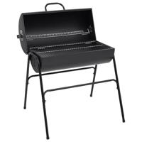 VidaXL Barbecuevat met 2 kookroosters 80x95x90 cm staal zwart - thumbnail