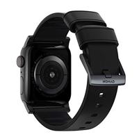 Nomad Active Pro lederen horlogeband pro zwart / zwarte hardware 45/46/49 mm - Black - thumbnail