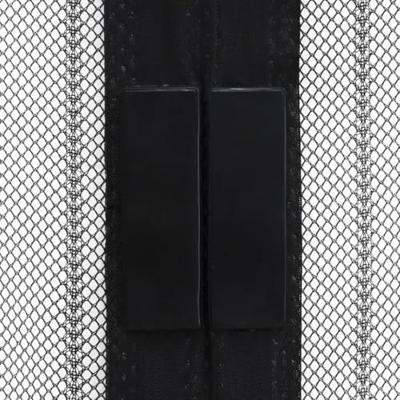 VidaXL Insectendeurgordijnen 2 st magnetisch 230x160 cm zwart