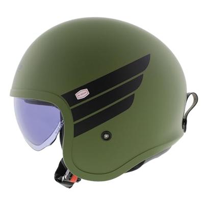 LS2 jet helm "of599 ii spitfire retro" helmet of599 spitf.ii retro xl green/black