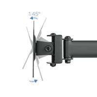TooQ DB1327TN-B tafelhouder voor 3 LED/LCD-/televisie, zwenkbaar, kantelbaar, voor 13-27 inch (33-68 cm), zwart - thumbnail