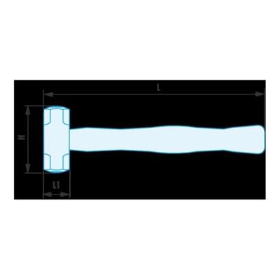 Facom drijfhamer 4000g vonkvrij - 1261H.400SR