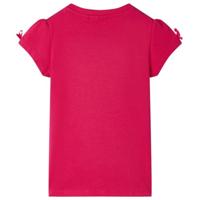 Kindershirt 104 felroze - thumbnail