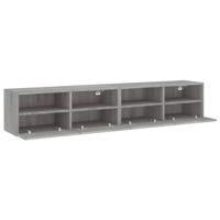 Tv-wandmeubels 2 st 80x30x30 cm bewerkt hout grijs sonoma eiken - thumbnail