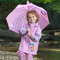 Playshoes regenjas Muis en Olifant Roze-140 - thumbnail