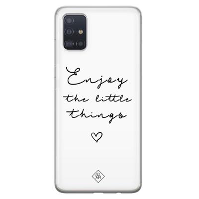 Samsung Galaxy A51 siliconen hoesje - Enjoy life