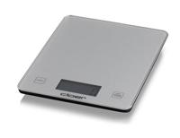 Handige keukenweegschaal Zilver met uitlees display - thumbnail