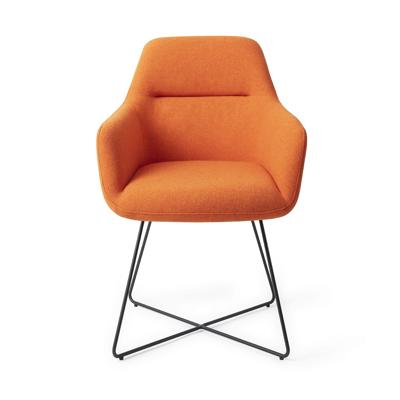 Jesper Home Kinko eetkamerstoel Tangerine cross black