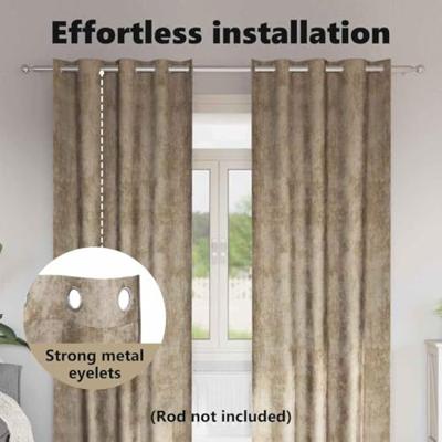 VidaXL Velvet gordijnen 2 pcs champagne 260 x 140 cm fluweel VidaXL Velvet gordijnen 2 pcs champagne 260 x 140 cm fluweel