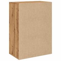 Schoenenkast 60x35x84 cm bewerkt hout artisanaal eikenkleur - thumbnail
