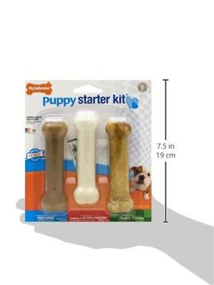 Nylabone puppy chew puppy starter kit chicken