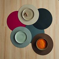 ASA Selection Placemat - Leather Optic Fine - Zwart - 46 x 33 cm - thumbnail